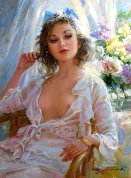 Beautiful Girl KR 006 Impressionist Oil Paintings